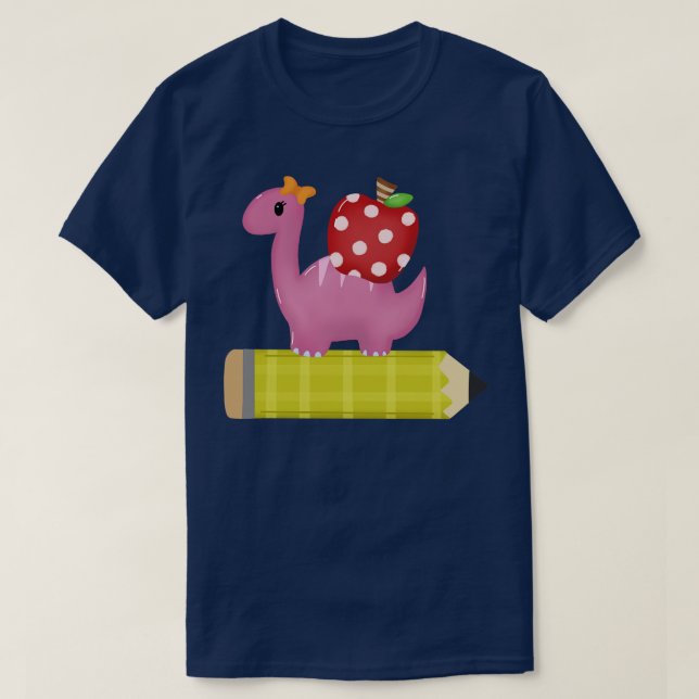 school dinosaur 1 T-Shirt (Design Front)