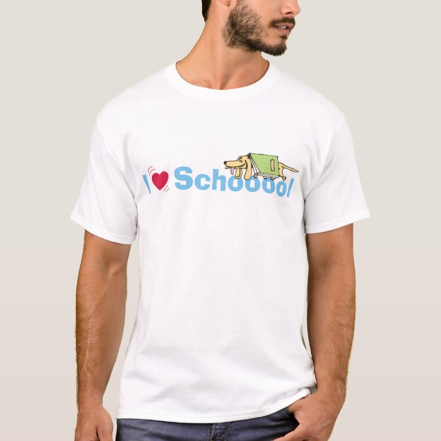 school dog T-Shirt (Front)