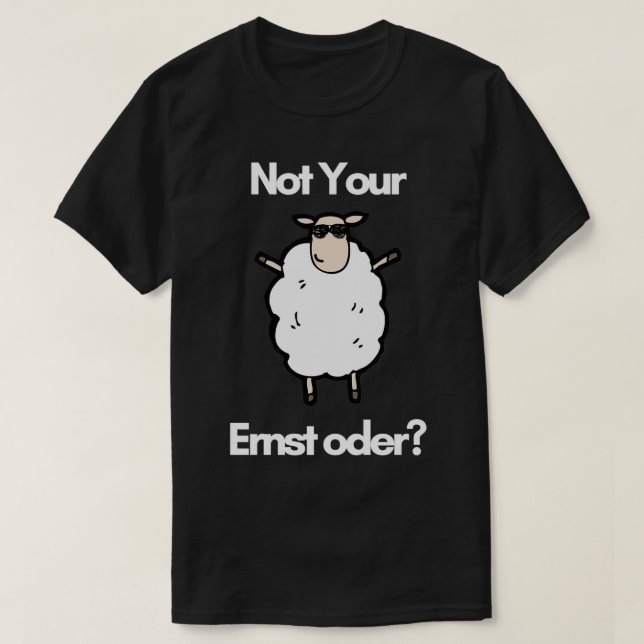 School English Cool Foreign Language Sheep T-Shirt (Design Front)