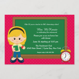 School event * choose background colour invitation