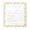 School Excuse Personalized, Rainbow Stripes