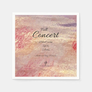 School Fall Concert I Personalized Napkin