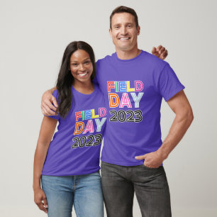 School field day Sport day 2025 Team crew squad T-Shirt