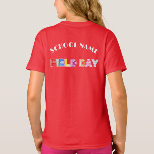 School field day Sport day 2025 Team crew squad T-Shirt