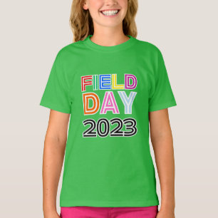 School field day student colour Team Cheer Squad T-Shirt