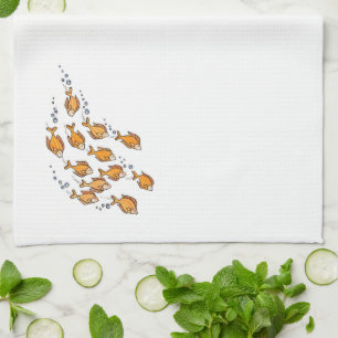 School Fish - Kitchen Towel