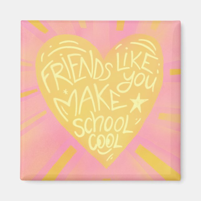 School friends Classroom Valentine  Magnet (Front)