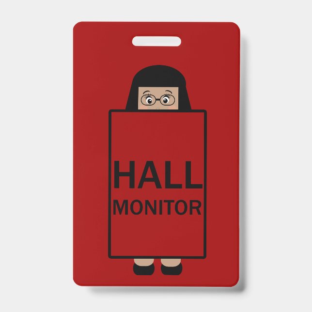 School Girl Hall Monitor Badge (Front)
