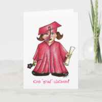 School Graduation Pink Cap Gown Diploma Graduate