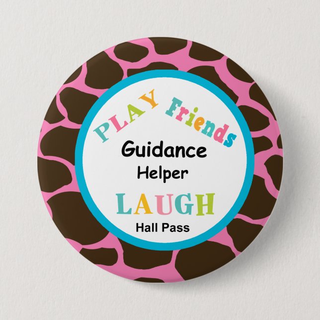 School Helper Hall Pass Button (Front)