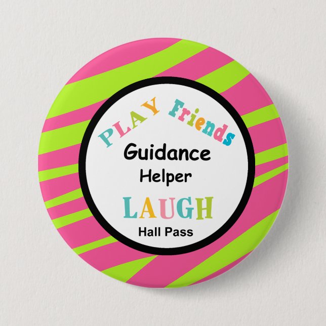 School Helper Hall Pass Button (Front)