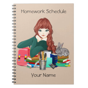 School Homework  Notebook