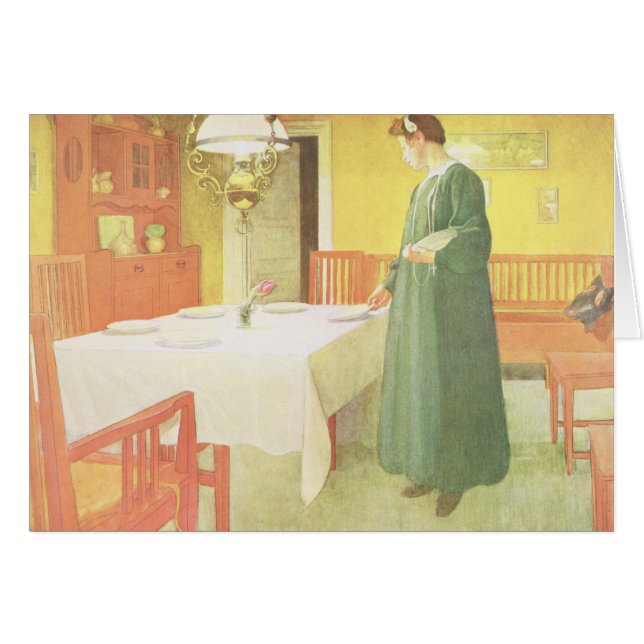 School Household, Dining Room Scene, pub. in 'Lass (Front Horizontal)
