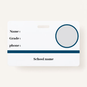  school identity badge