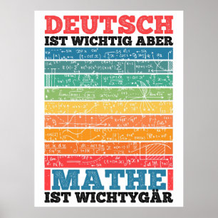 School Important But Math Is Important Poster