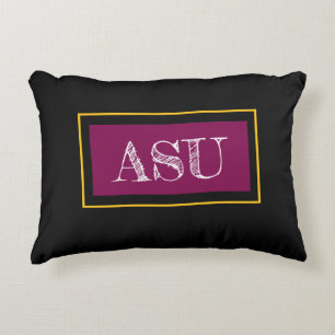 School INITIALS Team Colours Greek Letters YEAR Accent Pillow