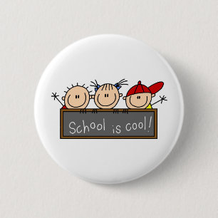 School is Cool 2 Inch Round Button