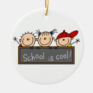 School is Cool Ceramic Ornament