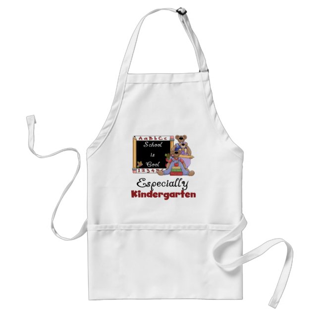 School is Cool Especially Kindergarten Standard Apron (Front)