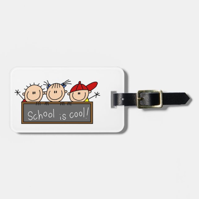 School is Cool Luggage Tag (Front Horizontal)