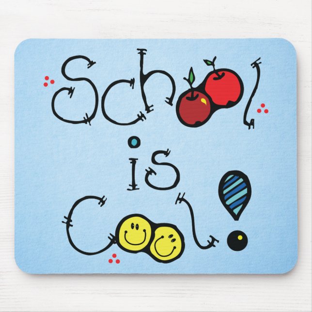 school is cool mouse pad (Front)