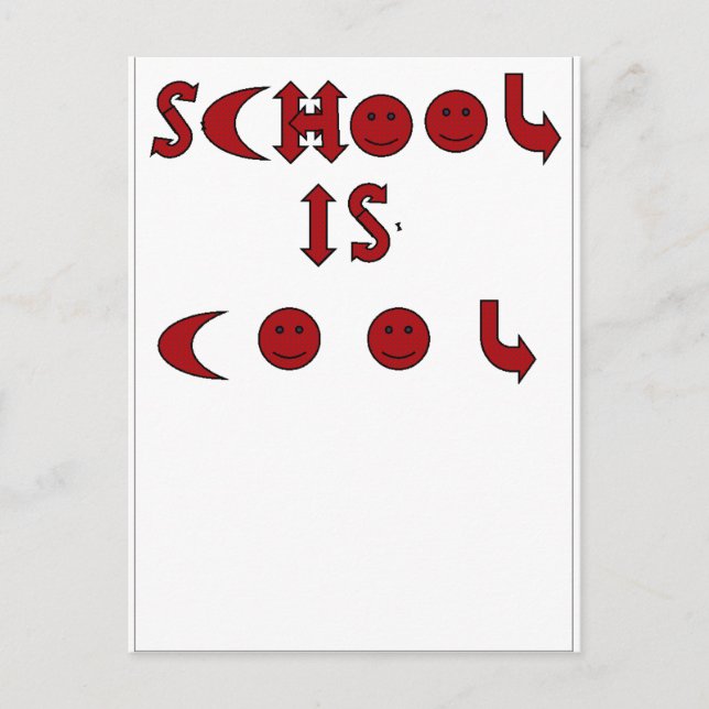 School is Cool  Postcard (Front)