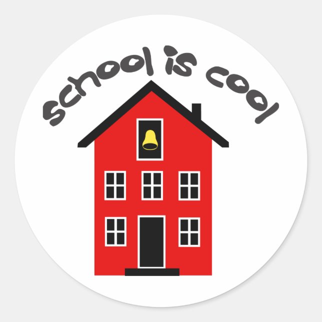 School is Cool Sticker (Front)