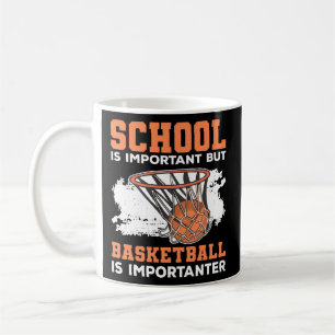 School Is Important But Basketball Is Importanter Coffee Mug