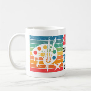 School Is Important But Painting Is Importanter Coffee Mug