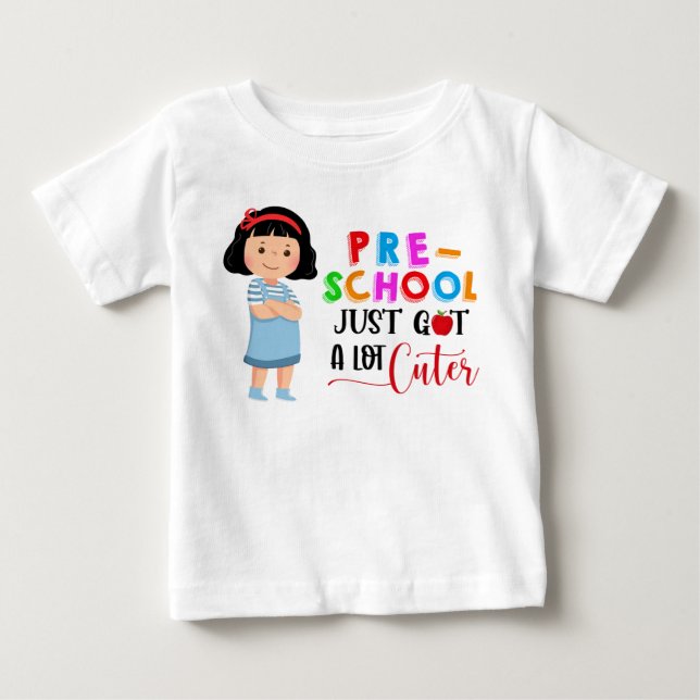 School Just Got A Lot Cuter - Personalized Shirt (Front)