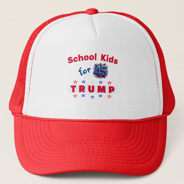School Kids for TRUMP 01 Trucker Hat (Front)