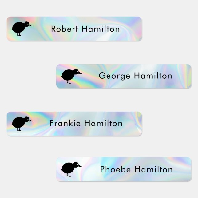 School Kids Waterproof Holographic with Bird Motif (Group)