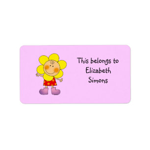 School Labels (flower)