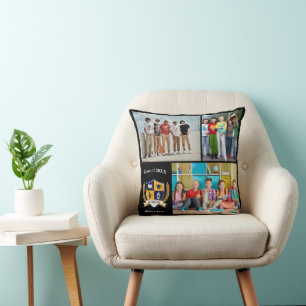 School Leaver Photo Memory Collage class of 2026 Throw Pillow