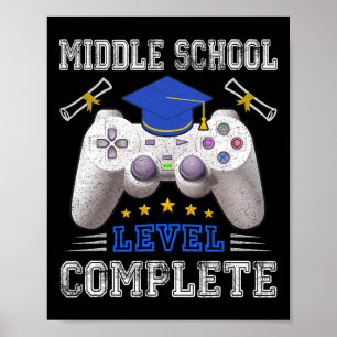School Level Complete Cl Of 2024 Graduation Poster
