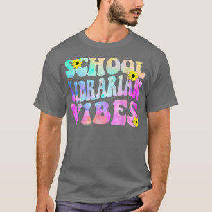 School Librarian Vibes First Day Of School Read Bo T-Shirt