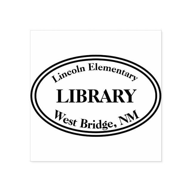 School Library Book Stamp (Imprint)
