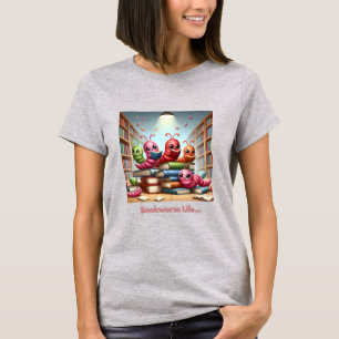 School Library Bookworm Life T-shirt