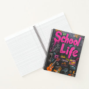 "School Life" Chalkboard Notebook
