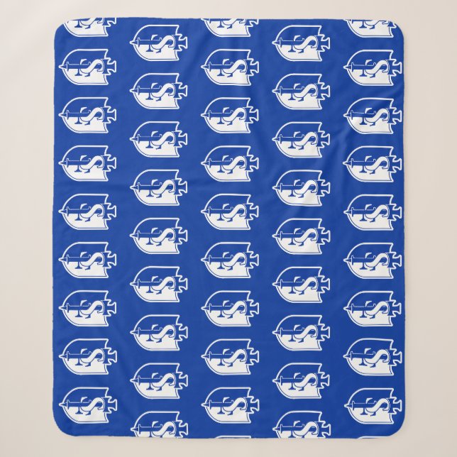 School Logo Sherpa Blanket (Front)