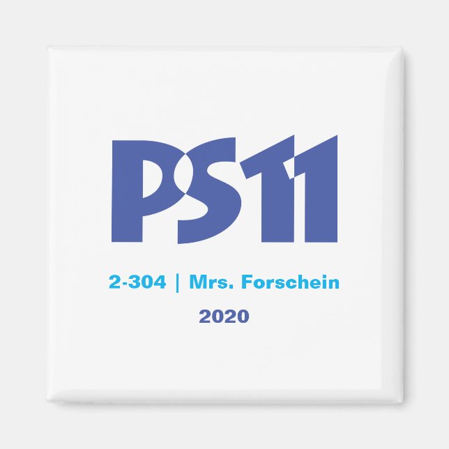 School logo Simple Magnet (Front)