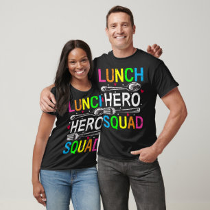 School Lunch Hero Squad Cafeteria Workers Men T-Shirt