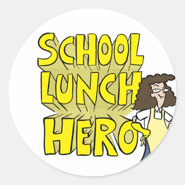 School Lunch Hero stickers (Front)