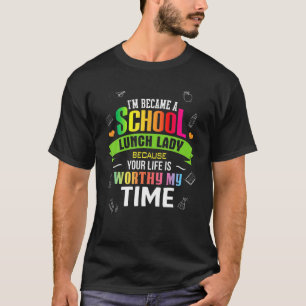 School Lunch Lady Cute Appreciation Back To School T-Shirt