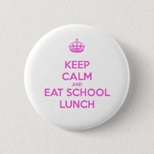 School Lunch Lady Loves Nutrition 2 Inch Round Button