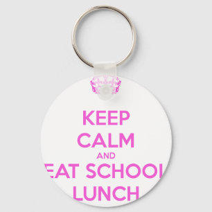 School Lunch Lady Loves Nutrition Keychain