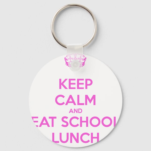 School Lunch Lady Loves Nutrition Keychain (Front)