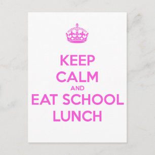 School Lunch Lady Loves Nutrition Postcard