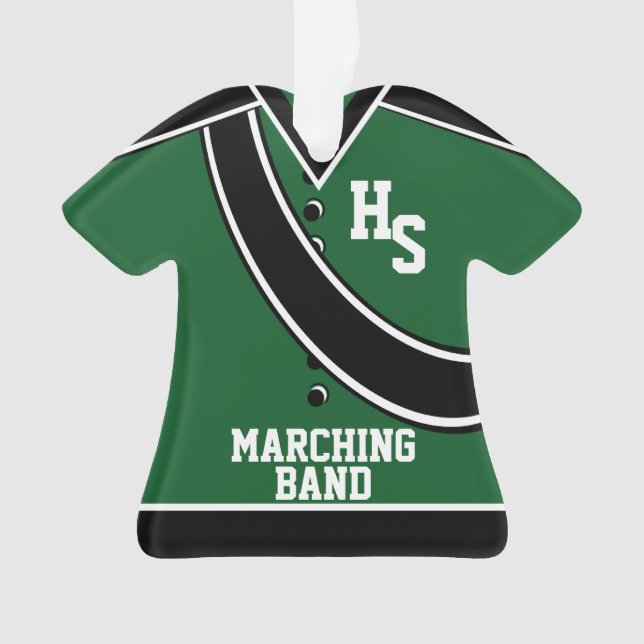 School Marching Band Ornament (Front)