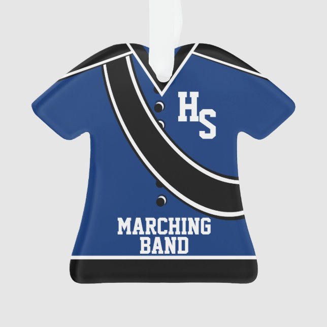School Marching Band Ornament (Front)
